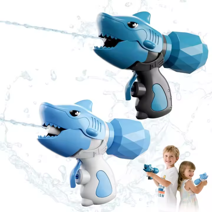 Pistolas de Agua para Niños, 2 Pack Juego de Pistola de Agua, Pistola de A-gua Verano Juguete con un Alcance Largo 8-10m, Lanzador de A-gua para Piscina de Verano Fiesta en la Playa - 1