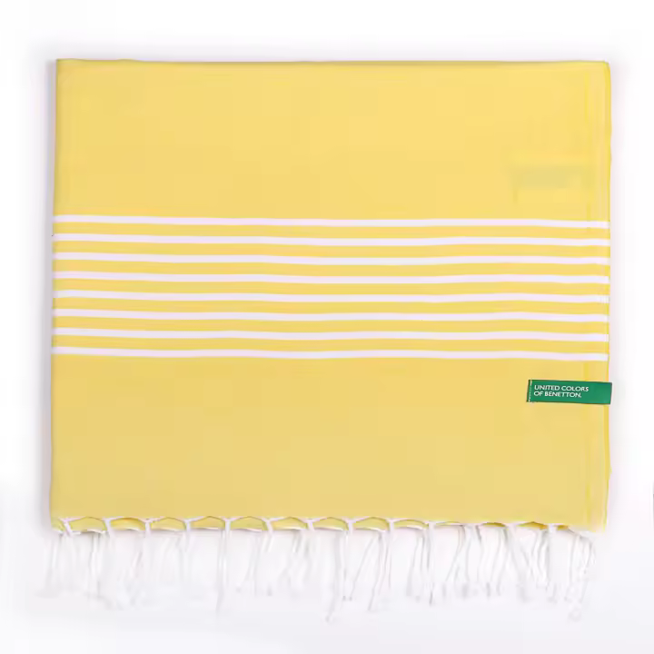 Hamman 80x165cm 170gsm 100%algodon amarillo CASA BENETTON - 1