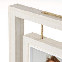 Marco Portafotos para fotografías 10x15 - Estructura clásica para mesa o pared, detalles de cuerda - Marca Zep - details 1
