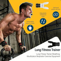 Dispositivo De Ejercicio Respiratorio Portátil Y Ligero De Silicona Musculos De La Abdomen Y Pecho Compacto Para Fitness - details 8