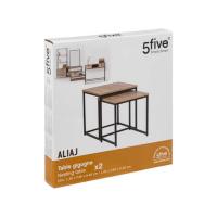 MIRAMAX-Mesa auxiliar Cuadrado nido,2 Mesitas decorativas para Salón,Dormitorio - details 6