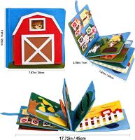 Libro Educativo De Tela Suave 3D Para Bebés Juguete Montessori De Primeros Años Desarrollo Cognitivo Colorido Y Educativo Para Niños - details 8