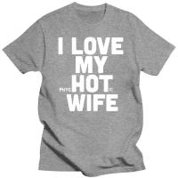 Camiseta De Algodón Para Hombre Con Broma Divertida 'Me Encanta a Mi Esposa Caliente' Estilo Casual Cómodo Y De Calidad - details 1