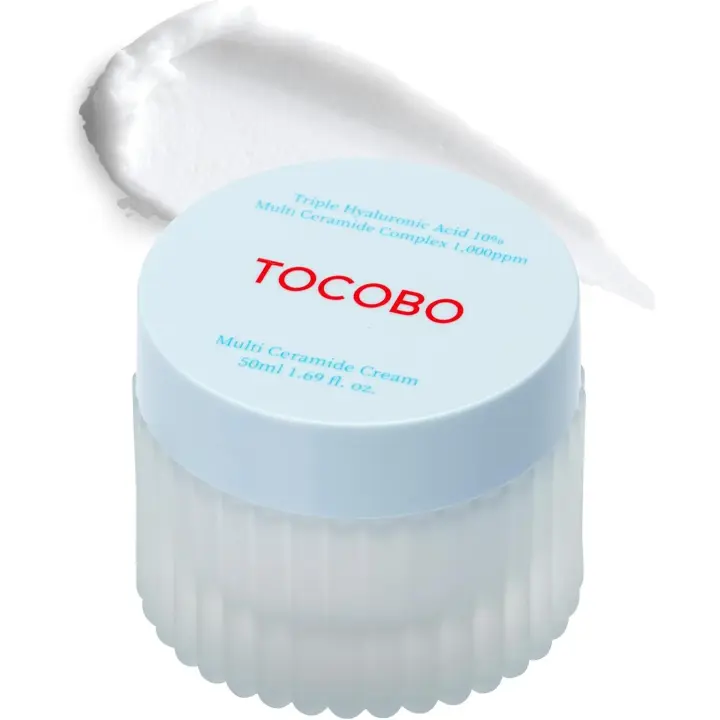 TOCOBO Crema Multi Ceramida 1.69 Fl oz / 50ml | Crema humectante, humectante con ceramida, cuidado de la piel coreano, piel sensible | Crema vegana coreana - 1