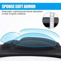 1Par De Protecciones Para Rodillas Deportivas Anticaída Y Anti-collisión Para Fútbol Baloncesto Fitness Patinaje Artístico Equipamiento Protector Adulto - details 2