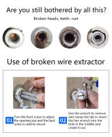 Juego De Herramientas Para Extraer Cables Rotos En Grifo Y Válvula De Ángulo Fácil De Quitar Con Llave De Fijación Incluida Set De Reparación De Tubería Doméstica - details 1