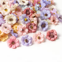50PCs Cabezas De Rosas Artificiales Miniatura En Seda Para Decoración De Hogar Bodas Artesanía Corona Regalos Accesorios - details 3