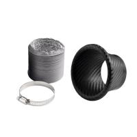 Kit De Tubo De Admisión De Aire Para Coche Patrón De Fibra De Carbono Universal Modificado Entrada De Aire Salida De Aire - details 2