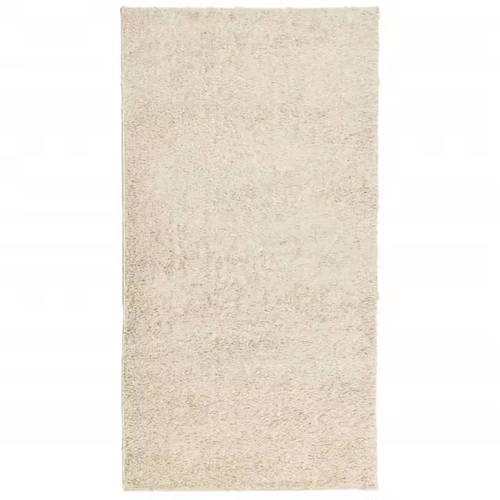 vidaXL Alfombra peluda de pelo largo moderna PAMPLONA 80x150 cm Color Antracita,  Beige,  Crema y mas Alfombras de área  Alfombra de Piso para Sala de Estar Dormitorio Habitación Salón - 1