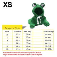 Sudadera con capucha para perro: suéter básico para perro, linda chaqueta cálida con forma de rana, ropa para mascotas, ropa para clima frío, ropa de abrigo para gatos, cachorros pequeños a medianos, forma 1, XS - details 1