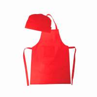 Delantales infantiles para pequeños cocineros, incluye gorro de chef.  En colores variados. Perfecto para fiestas temáticas de niños y niñas. Eventos de cocina en colegios y guarderías o para fiestas de disfraces y carnaval. En material Non woven - details 3