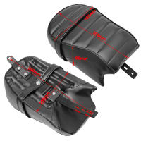 Almohadilla De Asiento Para Pasajero Trasero De Motocicleta Negra Para Harley Sportster Iron 883 XL883N 2016-2020 Cubierta De Cuero Sintético Con Espuma Suave - details 1