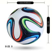 Balón De Fútbol PU Para Hombres Y Mujeres Tamaño 5 Competición 2014 Deportes Al Aire Libre Entrenamiento Resistente Al Desgaste Y Antideslizante Impermeable Para Estudiantes Y Jóvenes - details 4