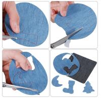 4Pcs Parches De Tela Multicolor Para Reparación De Ropa Y Decoración Parche De Algodón Fuerte Adhesivo De Hierro Para Jeans Y Camisas - details 10
