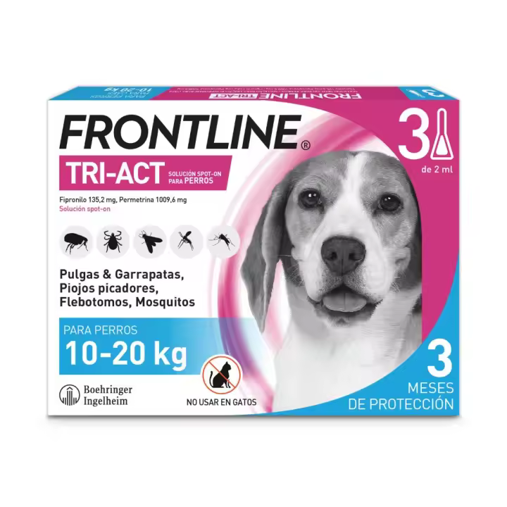 FRONTLINE TRI-ACT M 10-20 kg (3 pipetas) - 1