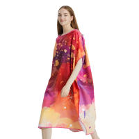 Poncho Toalla Rápida Microfibra Para La Playa Y La Natación Toalla Con Capucha Para Adultos Robe De Baño Para Cambiar Adecuado Para El Surf - details 2