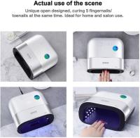 Lámpara Led UV Uñas Profesional, Secador LED/UV Gel Esmalte de Uñas Curado Luz Máquina, With Sensor Automático y Pantalla LCD en el Hgar y el Salón - details 2