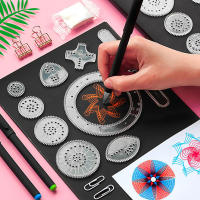 Kit De Dibujo Spirograph Para Niños 10-33 Piezas Diseños Artesanales Con Papel De Borrado Arco Iris Juguete De Dibujo Unisex - details 0