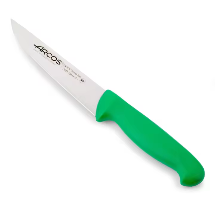 Arcos Cuchillo de Cocina Profesional - Hoja de Acero Inoxidable NITRUM 150 mm - Mayor Durabilidad y Corte Preciso - Mango Ergonómico Polipropileno - Serie 2900 - 1