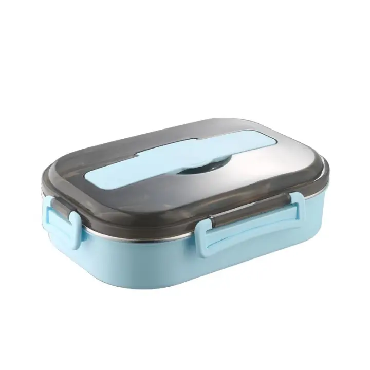 Fiambrera de Maple inoxidable, Caja Bento, aislamiento Gruesto, Caja de comida para Volver A LA Escuela, 1 UD. - 1