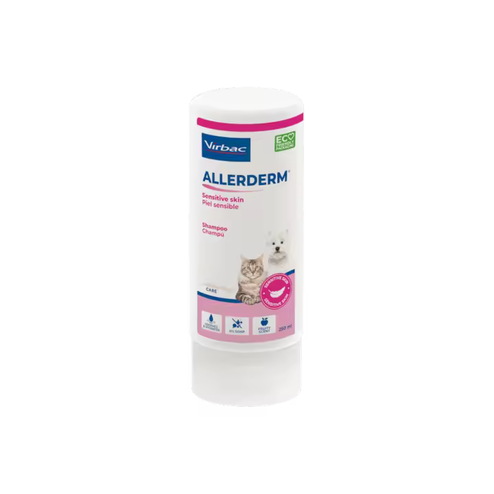 Virbac Champú Para Perros Y Gatos Allerderm Piel Sensible 250 Ml 250 Ml - 1