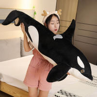 Orcinus Orca Negro Peluche Realista Delfín Asesino Muñeco De Tela Grande Ballena Oceanográfica Juguetes Para Niños Regalo De Cumpleaños - details 2