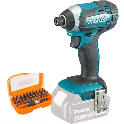 MAKITA - Atornillador Impacto MAKITA DTD152Z 18V 165Nm + Juego Puntas + Adaptador - 1