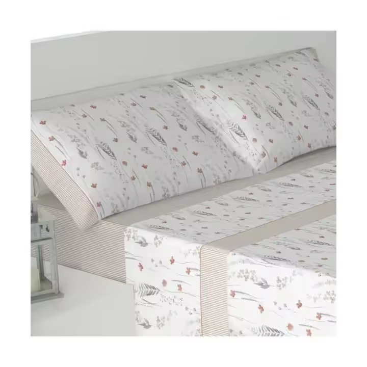 +HOME Juego de Sábanas Nero - Sábanas de Algodón Transpirables - 1