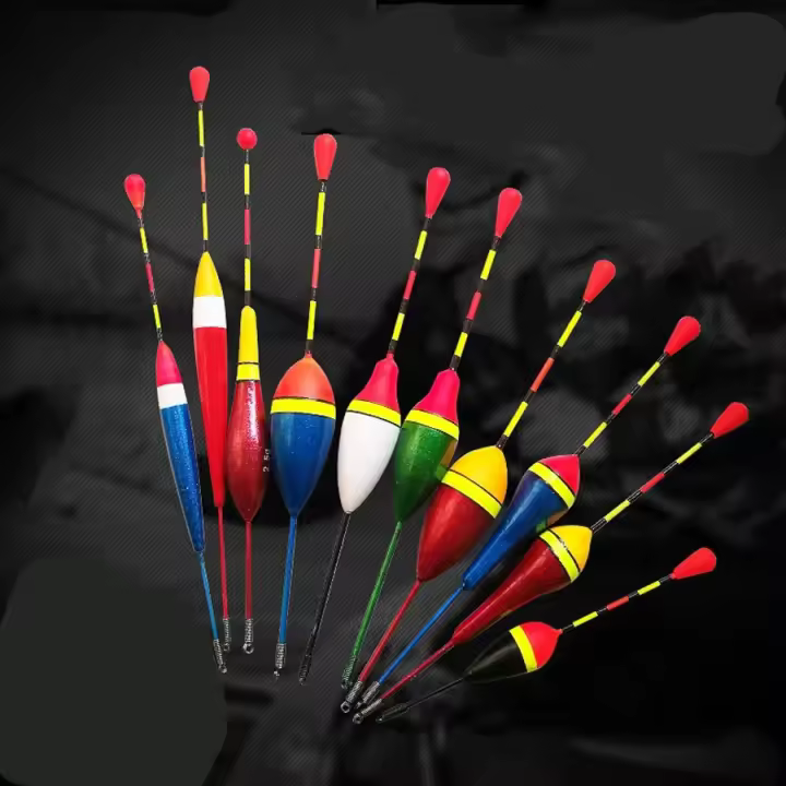 Set De 10 Flotadores Para Pesca En Colores Y Tamaños Mixtos Bobber De Plástico Accesorios De Pesca Para Agua Dulce - 1