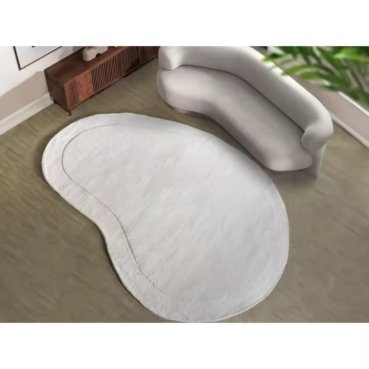 Vente-unique - Alfombra 100% lana hecha a mano - 200 x 300 cm - 2200g/m2 - Crema - WILLOW - 1