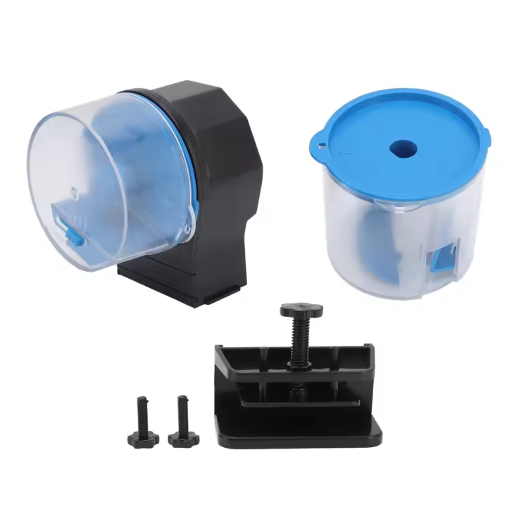 Dispensador De Alimentos Para Peces Con Timer Automático Inteligente Y Eléctrico Para Acuario Y Peces Feeder De Agua - 1