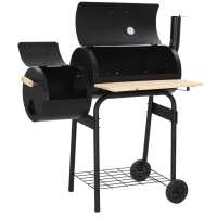 vidaXL Barbacoa clásica de carbón con ahumador - details 4