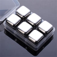 Juego De Cubos De Acero Inoxidable Reutilizable Para Enfriamiento De Vino Y Whiskey Herramienta De Barra Para Fiestas Eco-amigable Y De Alta Calidad - details 10