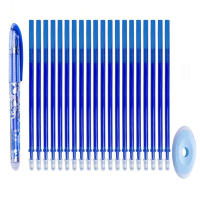 Juego De Bolígrafos Gel Erasables 0.5mm Azul Y Negro Tinta Borrable Refill Rod Lavable Para Escuela Y Oficina Suministros De Papelería - details 0