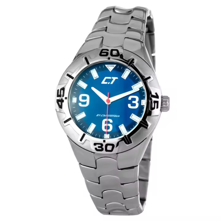 Chronotech Reloj Cc7059m-03m Plateado Unisex - 1