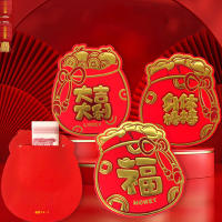 Bolsa De Sorteo Roja De 6 Piezas Envelope Chinés Año Nuevo 2024 Estilo Nueva Moda Bolsa De Dinero Resistente Al Agua Para Fiestas Y Regalos - details 1