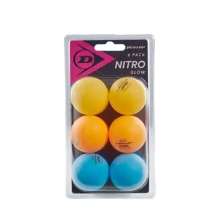 Pelotas Tenis Mesa Dunlop Nitro Glow Tricolor 6 Pelotas - 1