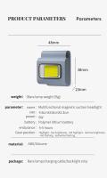 Linterna Frontal LED Recargable Para Correr Por Noche Impermeable Con Magnético Multi Funcional Portátil Para Ropa De Trabajo Clip Light - details 11