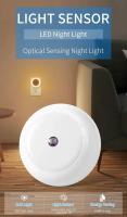 Lámpara De Pared LED Redonda Con Sensor De Atardecer a Medianoche Para Iluminación Nocturna Interior En Dormitorio Baño Cocina Escaleras Pasillo Conectividad EU/US - details 0