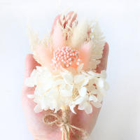 1pc Mini Bouquet De Flores Naturales Secas Para Bodas Boutonnieres Para Best Men Y Llaveros Broche De Flor Corsé Decoración De Navidad - details 3