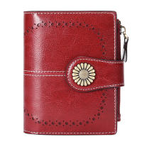 Monederos para Mujer, Cuero auténtico pequeño y Compacto Cartera para Mujer con protección RFID - details 0