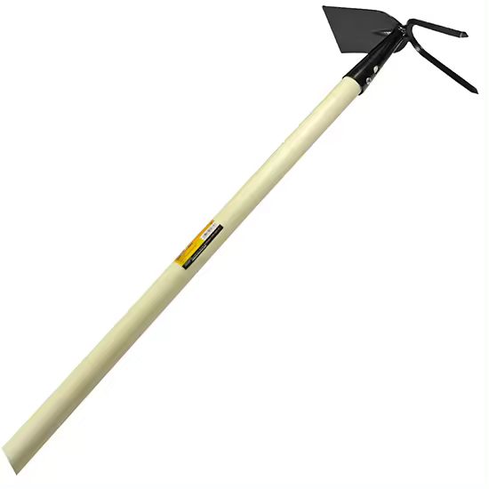 Orework Azada-Pala Doble Uso Forjada en Una Sola Pieza con Mango de 119 Cm para Jardinería y Limpieza de Raíces - 1