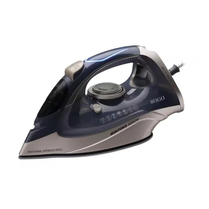 Plancha De Vapor Sogo Con Suelo Cerámica 3200W -80Gm/M - 1