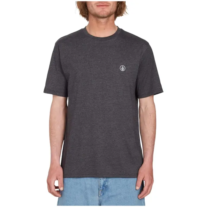 Camiseta de Manga Corta Volcom Circle Blanks para hombre en color gris - 1