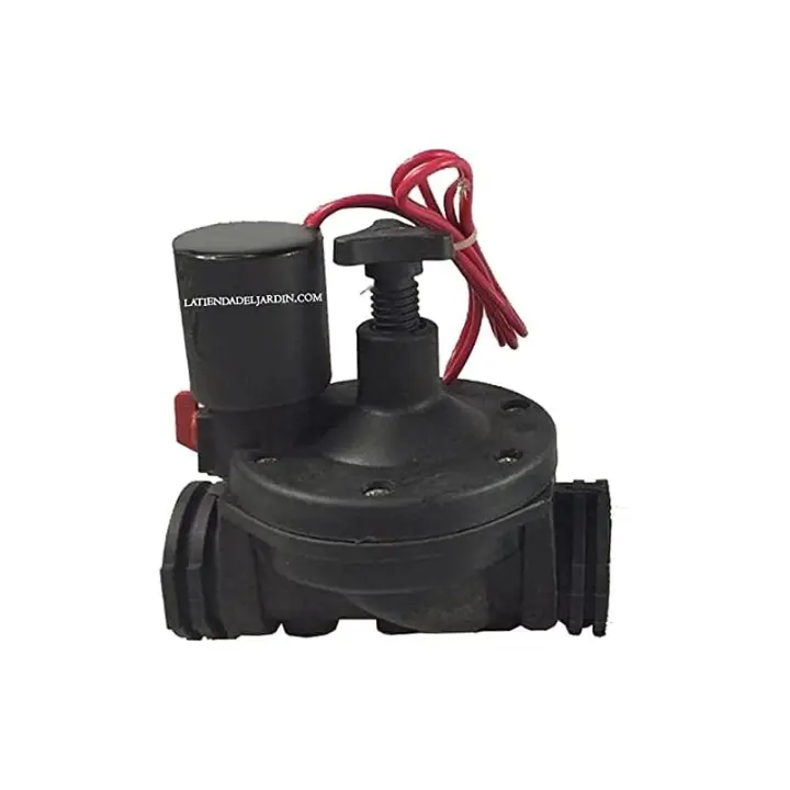 SUINGA Electrovalvula de riego 1'' 9V Suinga con regulador de caudal | Funciona con Programadores de Riego a bateria - 1