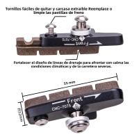 ZTTO Ruedas De Carbono Fibra De Rims Freno De Bicicleta Caliper Hoof Reemplazable Pisos De Goma CNC Bloque De Fricción Sistema De Freno De Rueda - details 1