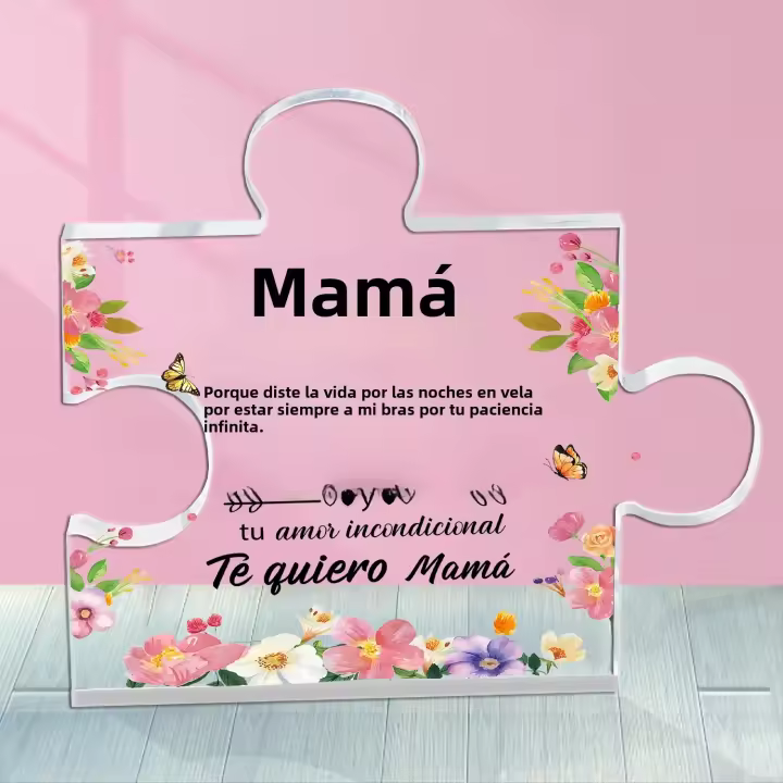Regalo Para Mamá En Su Cumpleaños Decoración De Escritorio Para Oficina Papelera De Acrílico Adorno De Recuerdos Figura De Plástico - 1