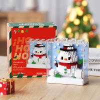 Bloques De Construcción Navideños Con Santa Claus Arbol De Navidad Reindeer Elfos Y Muñecos De Nieve Regalos De Navidad Para Niños Edad Recomendada 6-12 Años Material Plástico - details 9