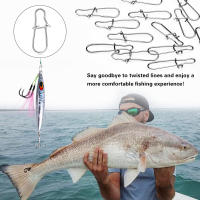 PROBEROS 30Pcs/lot Pinzas De Pesca De Acero Inoxidable Con Reforzamiento Herramientas De Pesca Conector Fuerte Accesorios De Ancilota - details 17