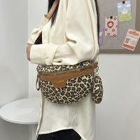 Nueva Bandolera De Pecho Para Mujer Con Estampado De Leopardo Bolso De Cintura Casual Bolso Transversal De Hombro Moda Bolsa De Monedas Diseñadora - details 9